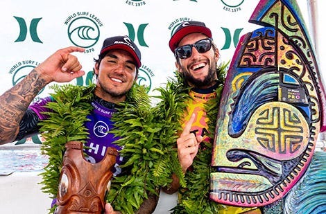 Owen Wright and Gabriel Medina