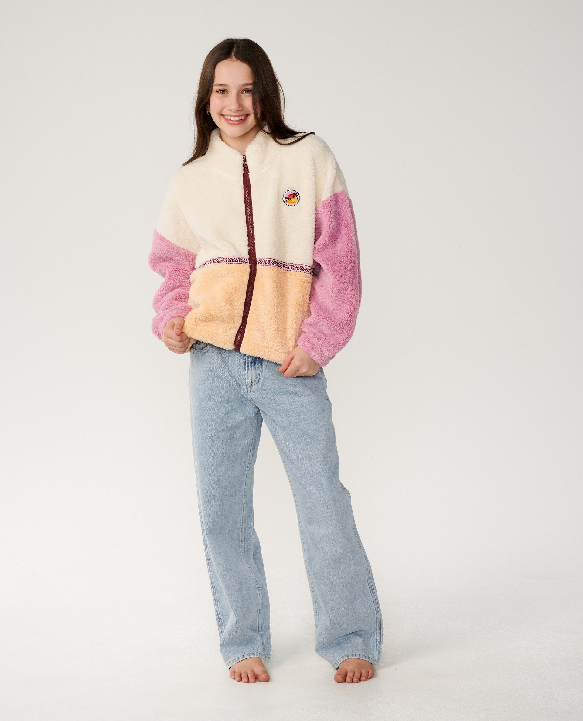 Fleecejacke mit Reißverschluss Surf Revival