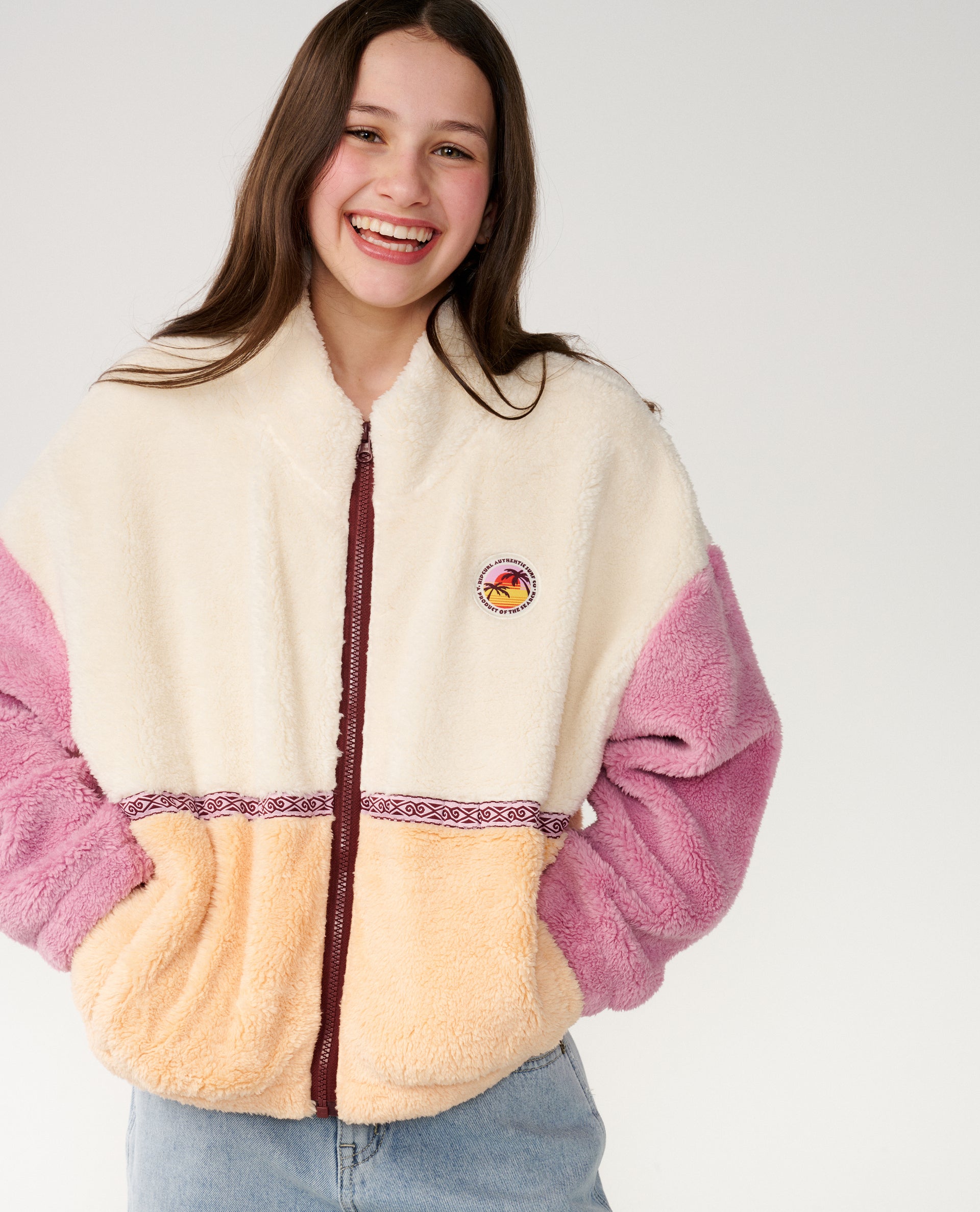 Fleecejacke mit Reißverschluss Surf Revival