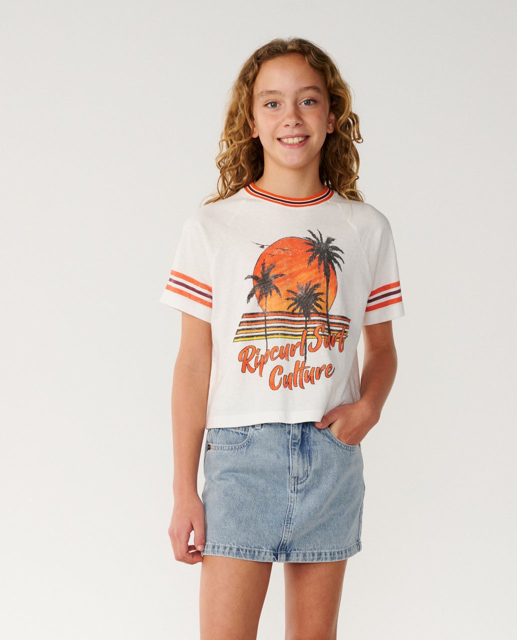 Surf Culture Crop Tee - Kids – Rip Curl