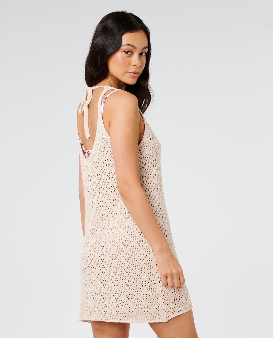 rip curl crochet dress Rip curl Half Moon Bay Crochet sleeveless dress