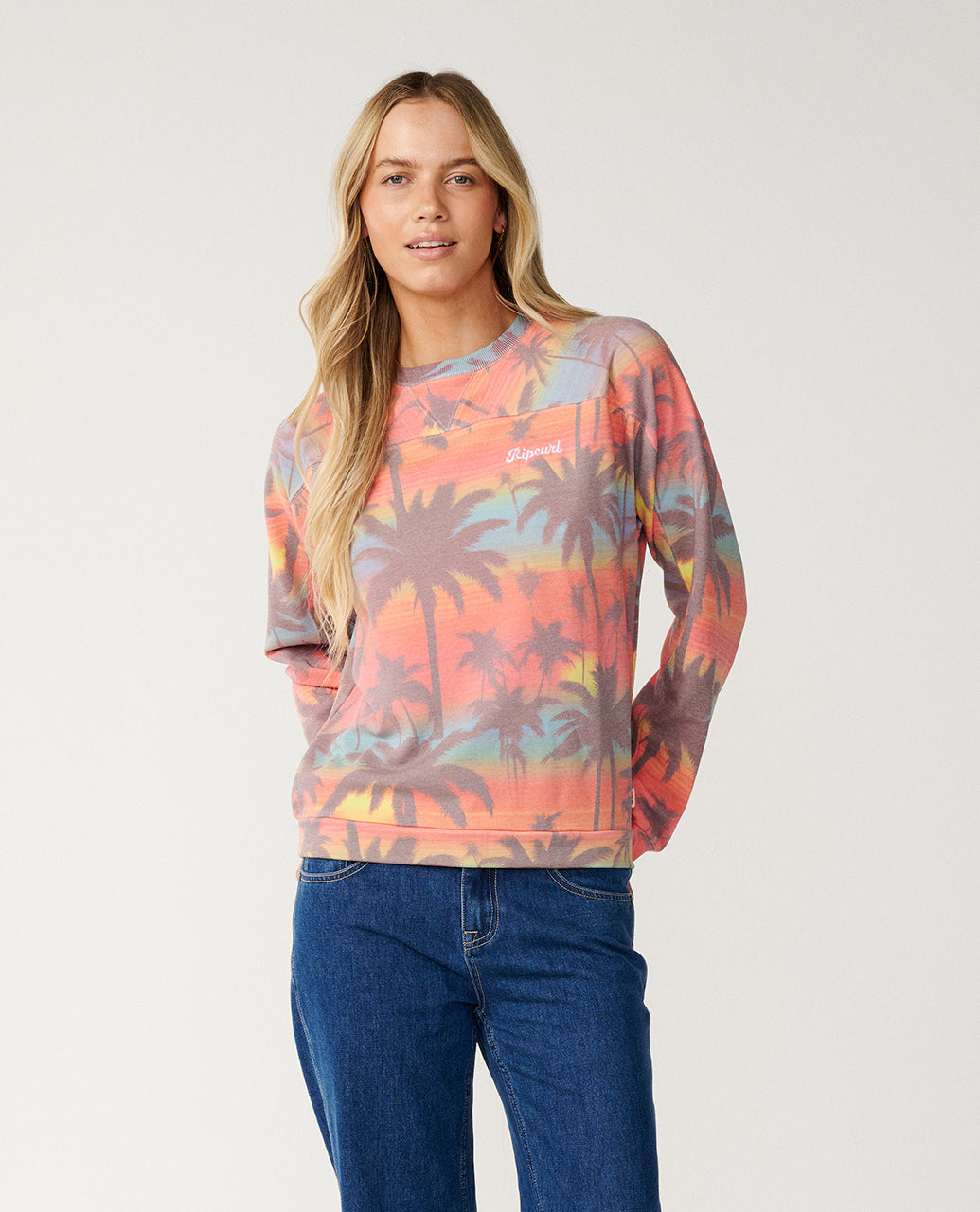 Felpa girocollo Retro Swell