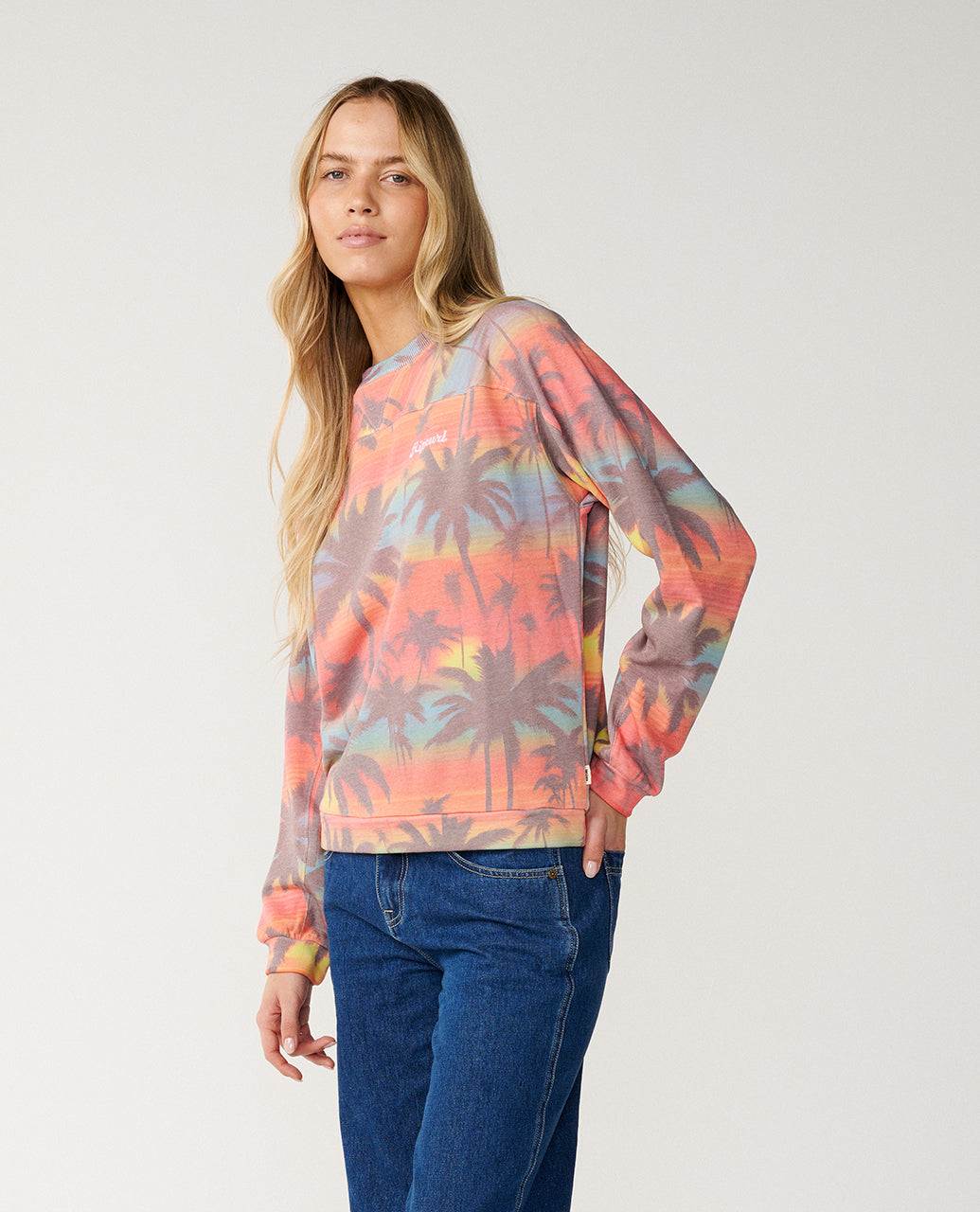 Felpa girocollo Retro Swell