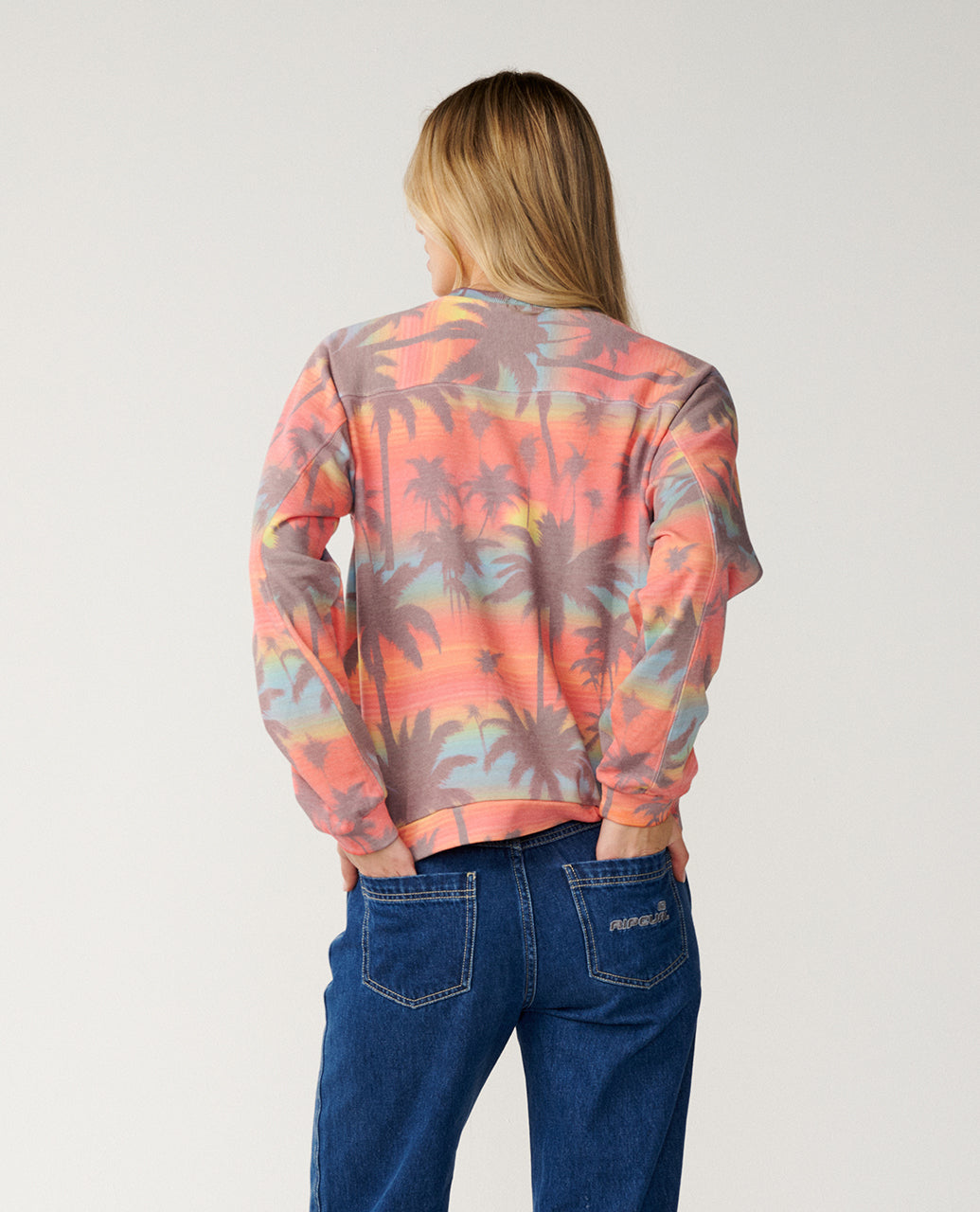 Felpa girocollo Retro Swell