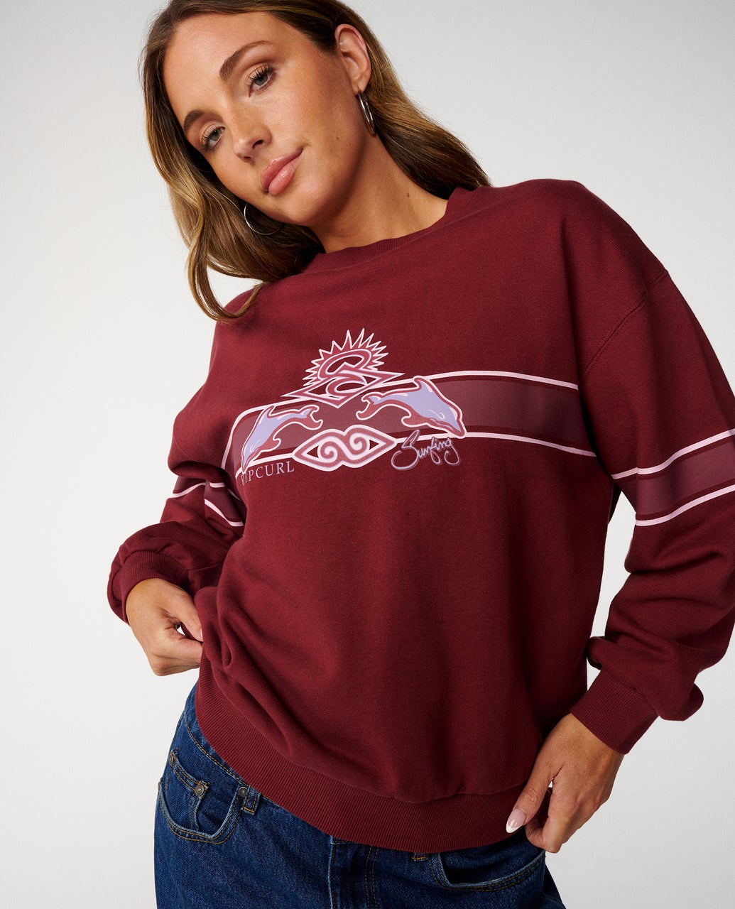 Archive Dolphin Oversized Crew Fleece – Rip Curl