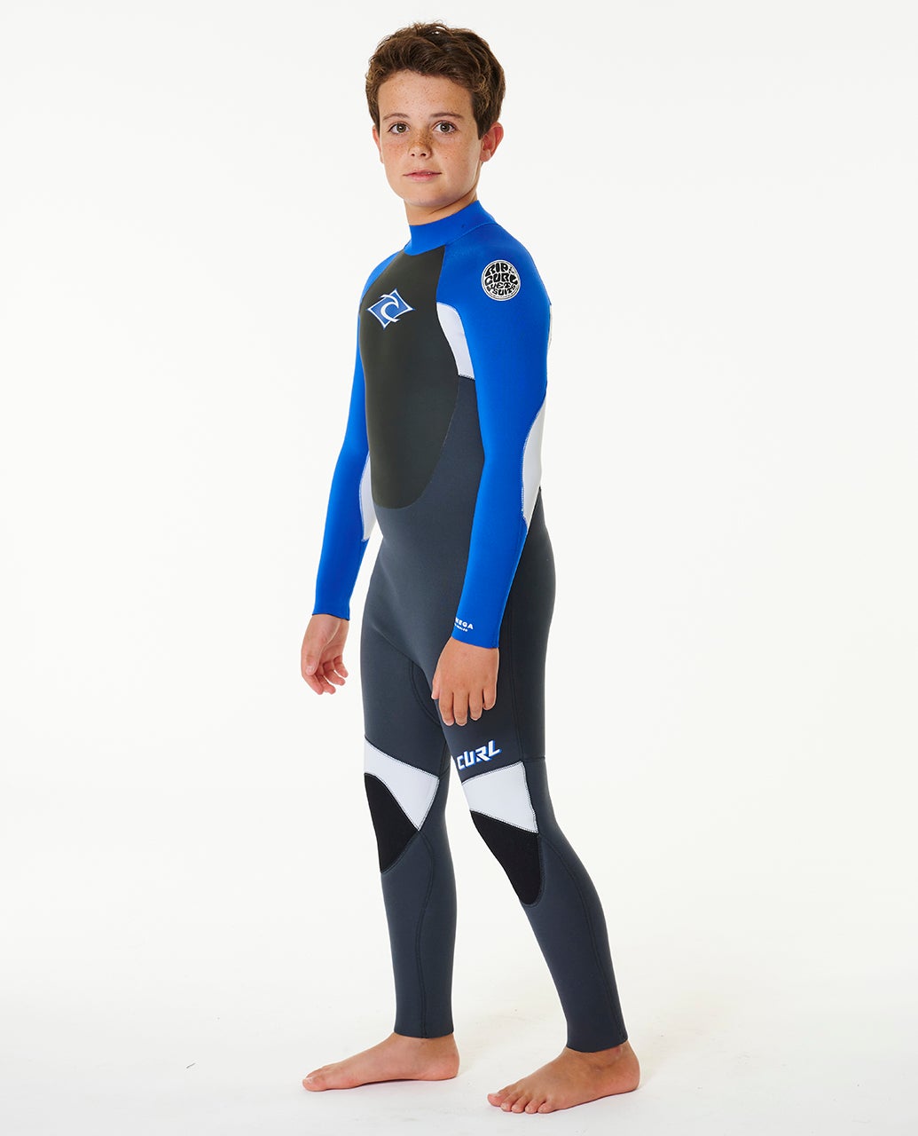 Kids Omega 4/3 Back Zip Wetsuit Steamer – Rip Curl