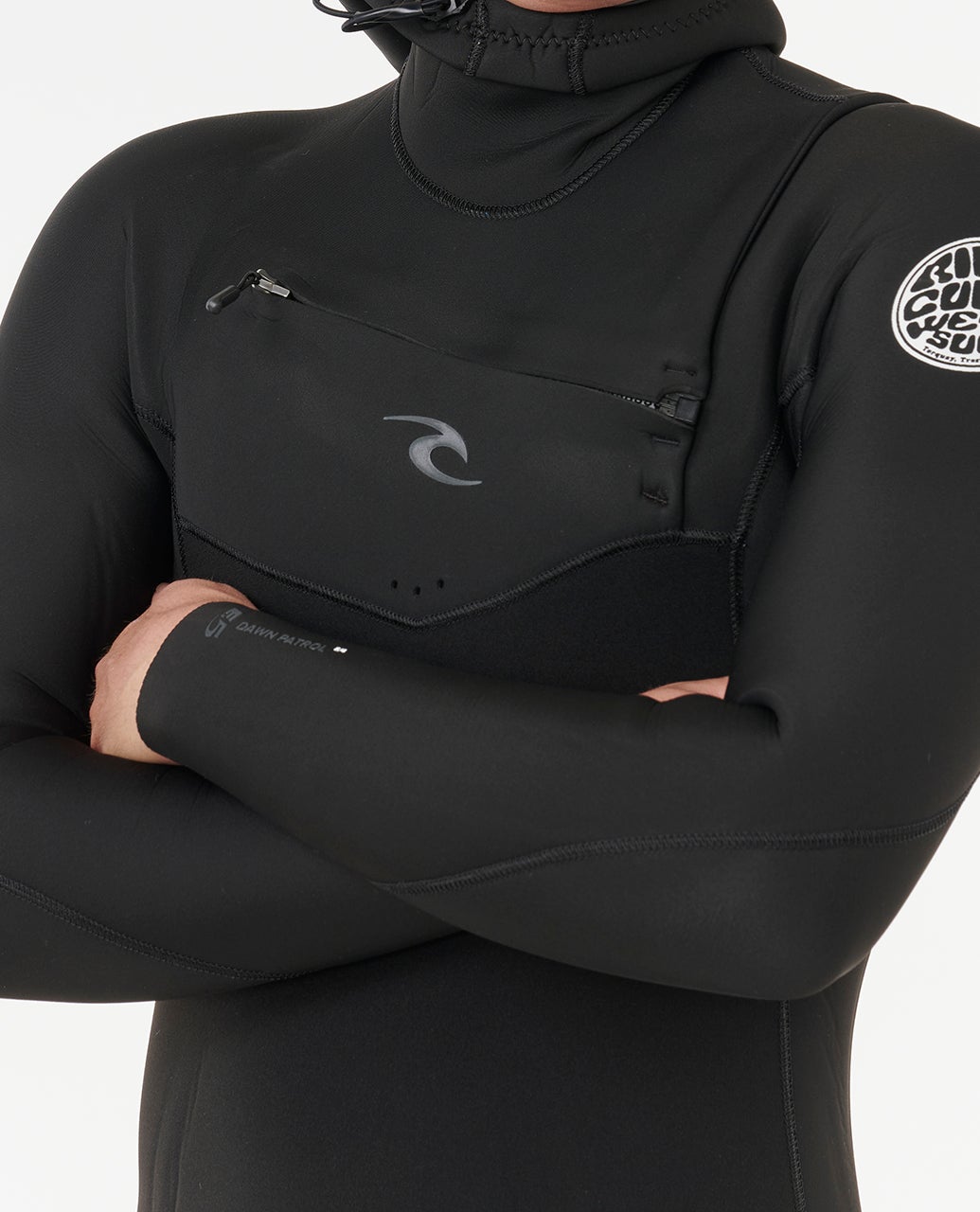 Traje Rip Curl Dawn Patrol 5/4 Chest Zip Negro