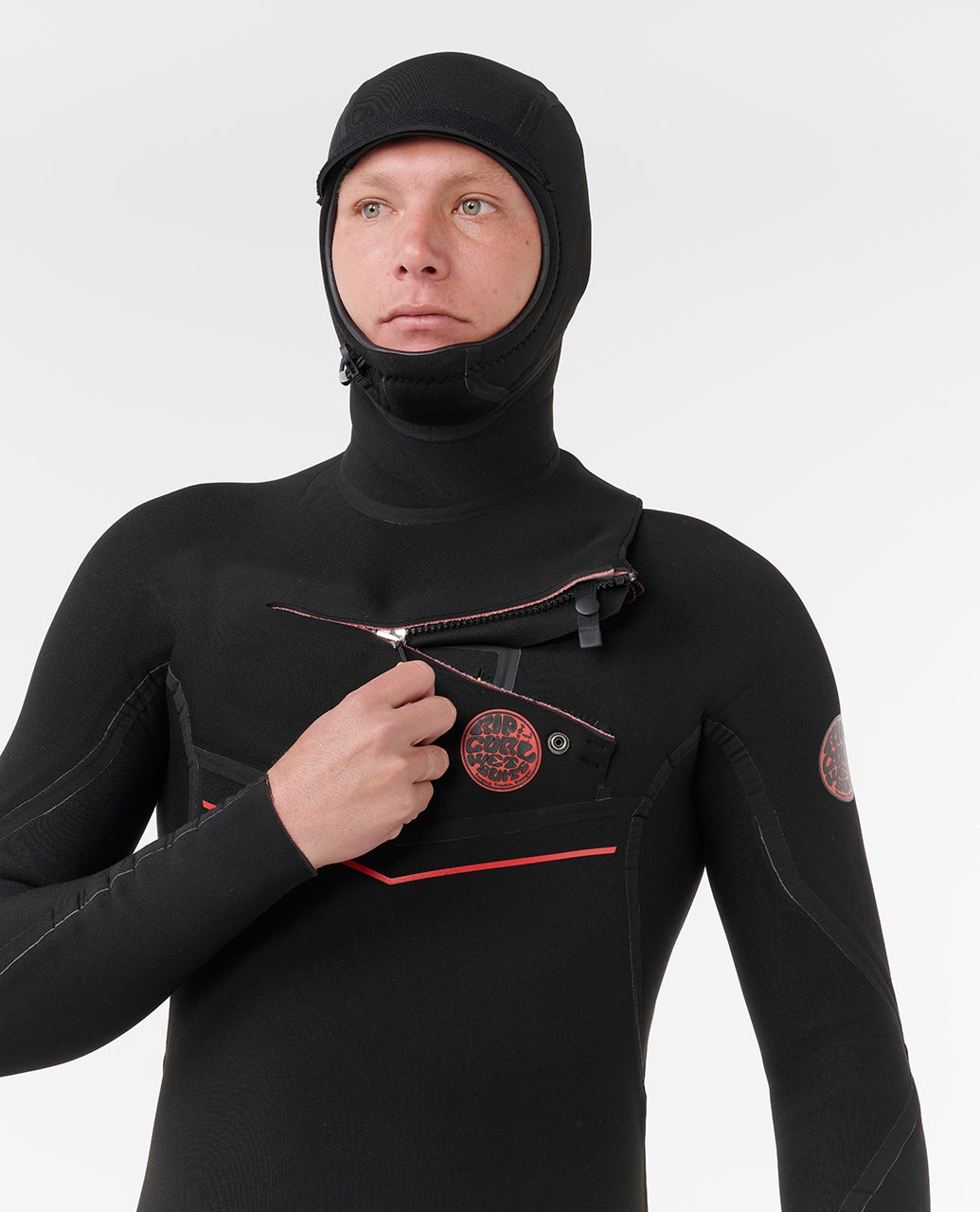 F-Bomb Fusion 5/4 Chest Zip With Hood Fullsuit Wetsuit – Rip Curl