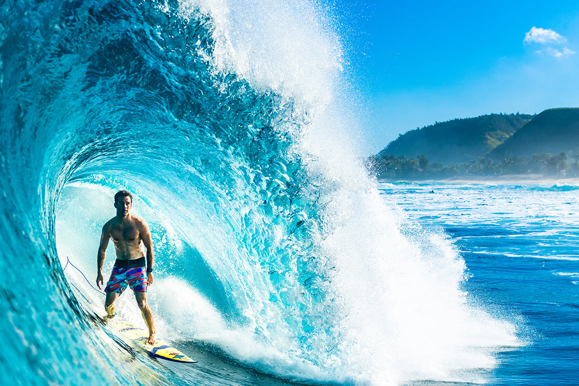 Big barrel with the surfer Mason Ho inside