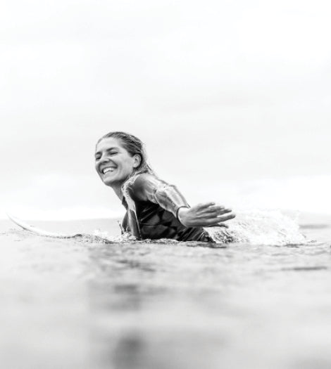 Steph in the water