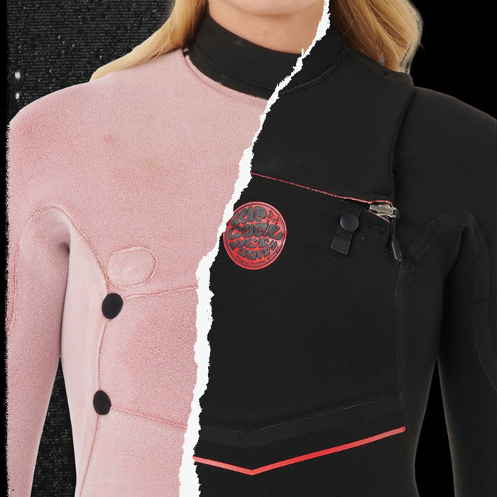 Split image of flashbomb wetsuits